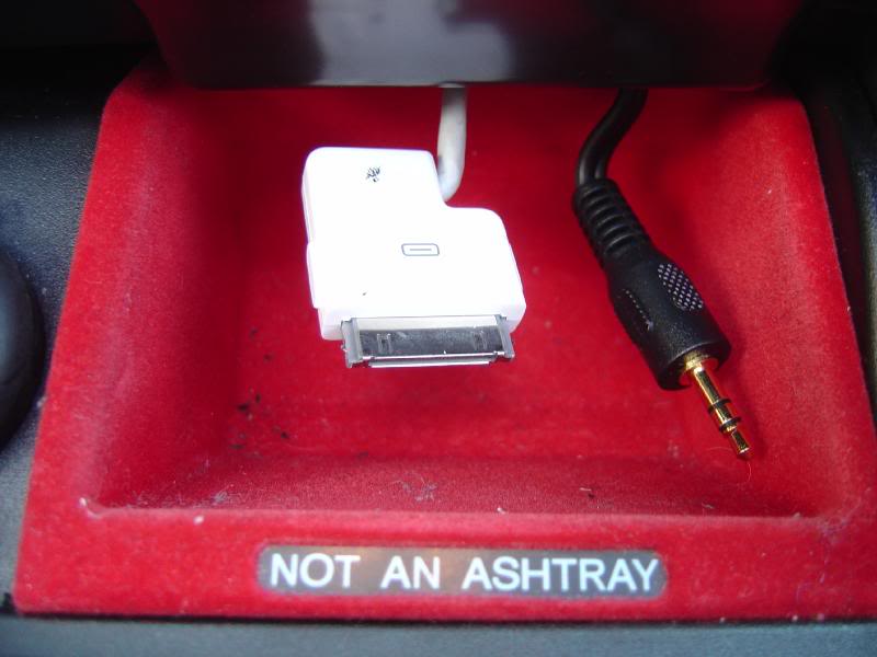 Where i ran the IPOD dock connector cable and the line ...