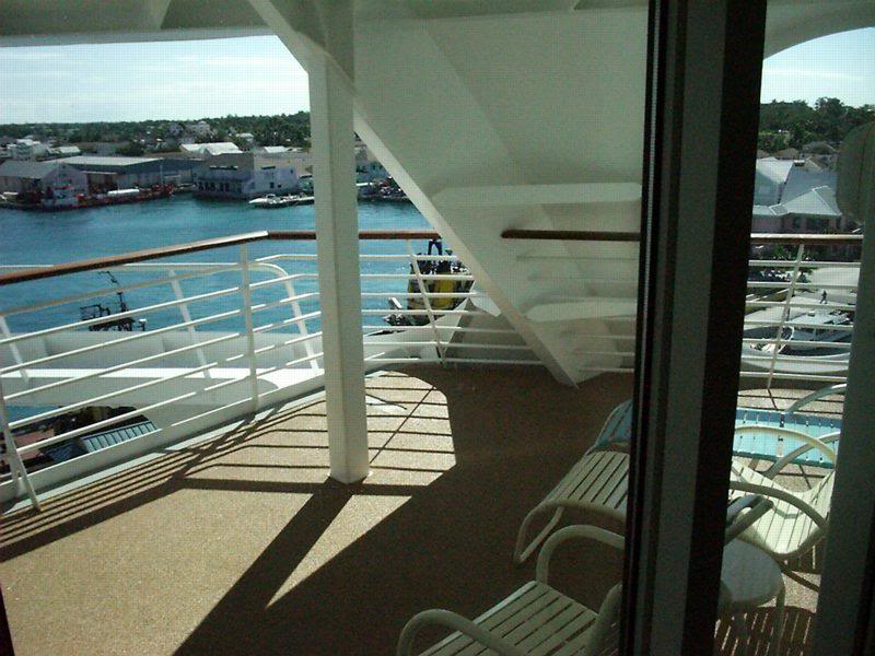 Balcony 7688 looking toward the port side