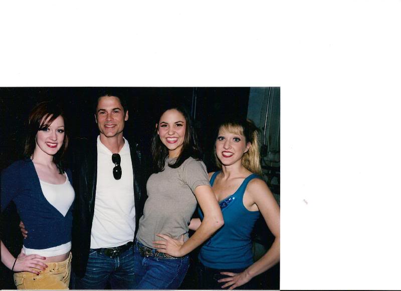 Rob Lowe came to see us.