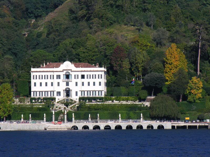Vila crlota and the gardens, a veiw from the lake