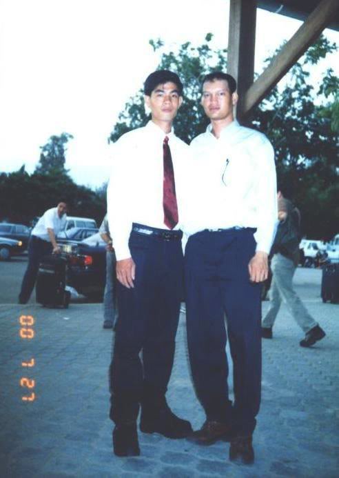 Chanvuthy(TO) and me at Pochintong Airport