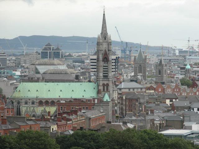 View of Dublin, Ireland from Guinness Brewery