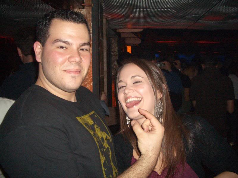 Pete trying to grab a hold of Jessi's tongue