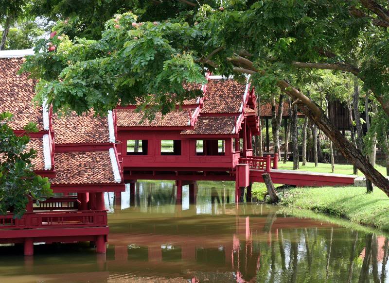 Old Thai Style House at The Ancient City, Samut Prakarn...