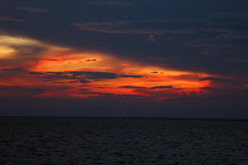 Streak of Color Over the Gulf of Thailand, Bang Poo, Sa...
