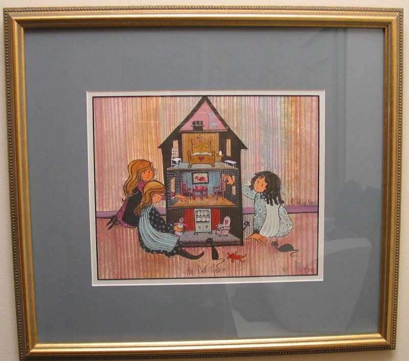 The Doll House framed with 2 mats