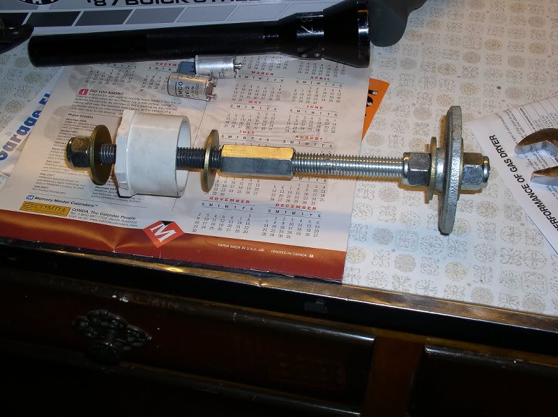 Homemade inner axle install tool