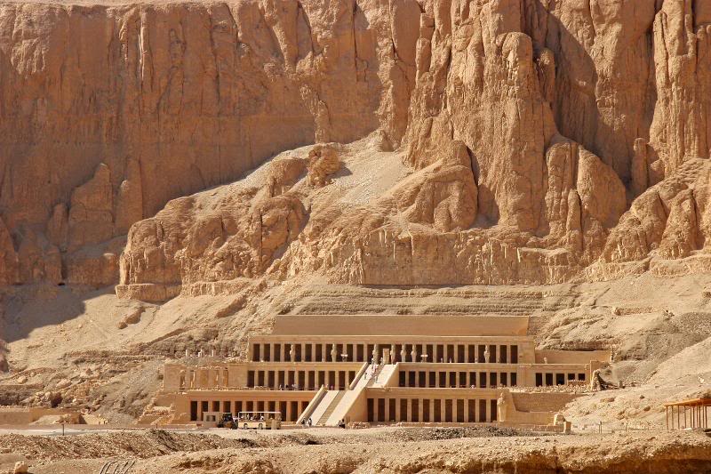 Hatshepsut Temple at Deir el-Bahari, Luxor, Egypt.