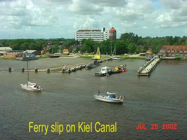 124 Ferry slip on Kiel canal