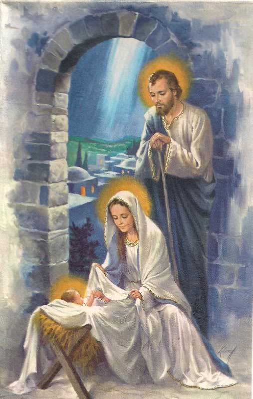Holy Family in arch