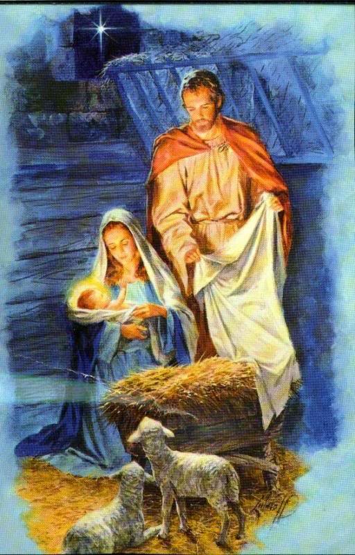 holy family infant jesus blessed mother mary & saint jo...