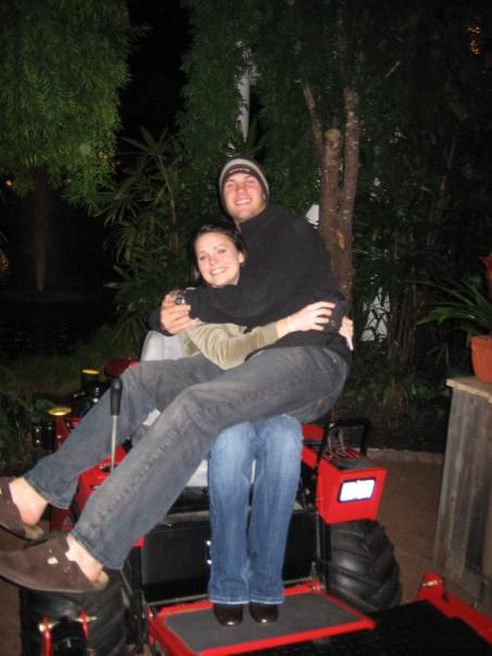 So I don't know why the lawnmower was by the Christmas ...