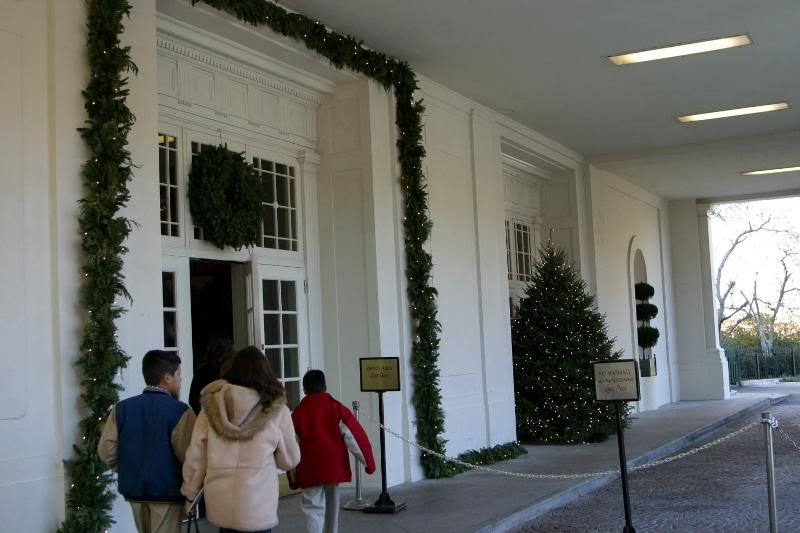 Entering the White House East Wing