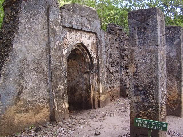 Ancient Swahili ruins in Gedi