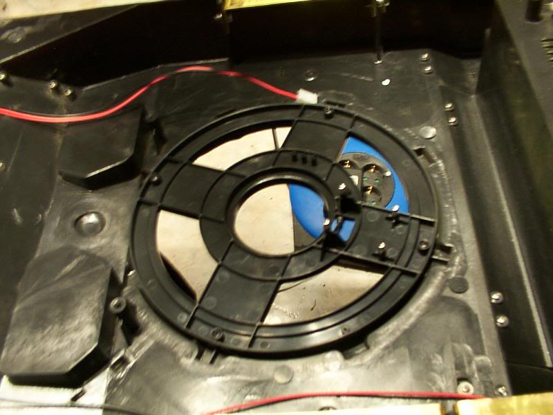 positions of turret screws & motor unit