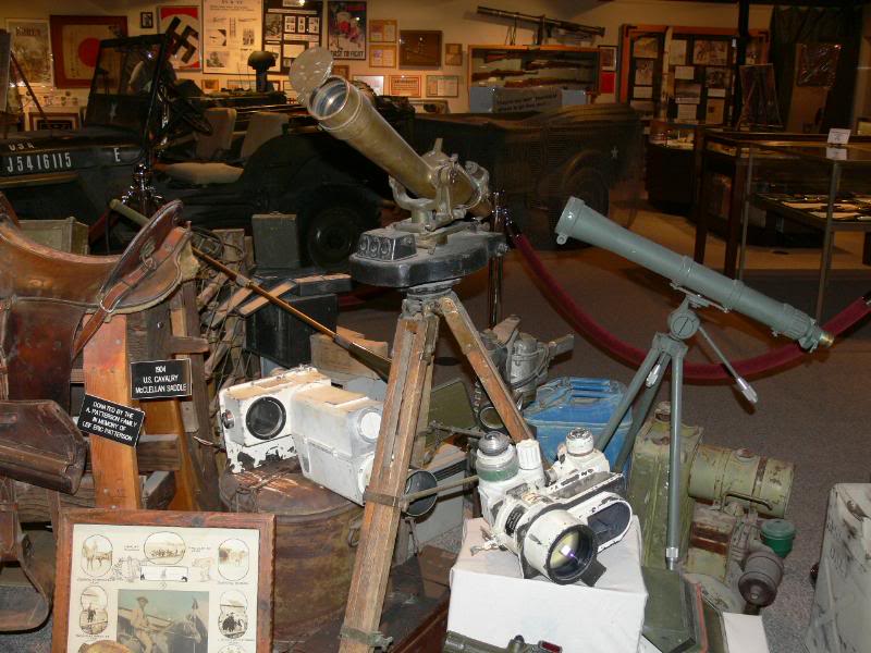 various items on display at Patton Museum