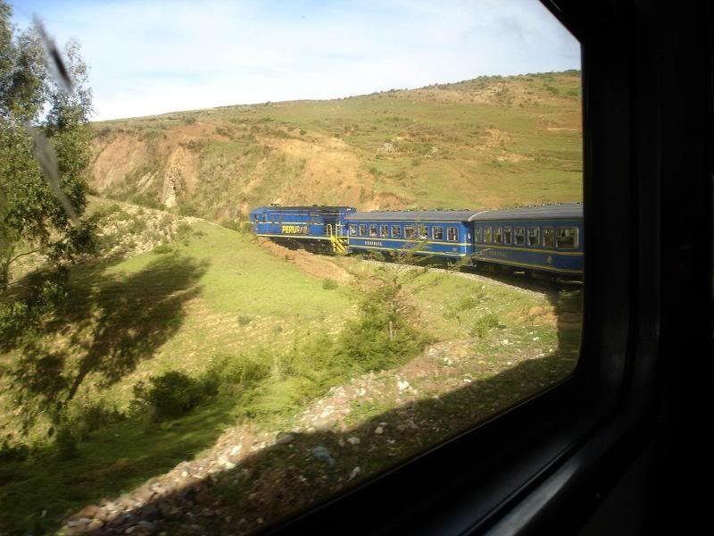 The twisting turns lead us towards a descending ravine ...