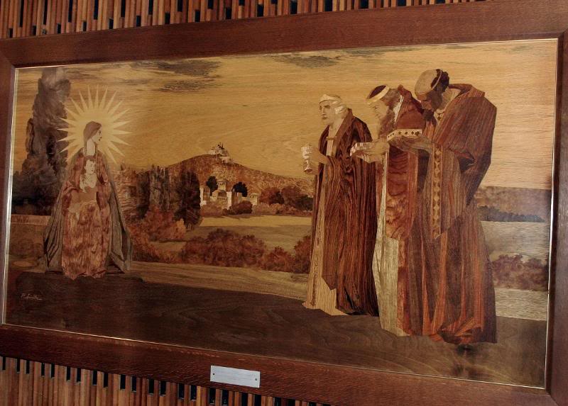 Artwork at the rear of the Protestant Chapel in the AF ...