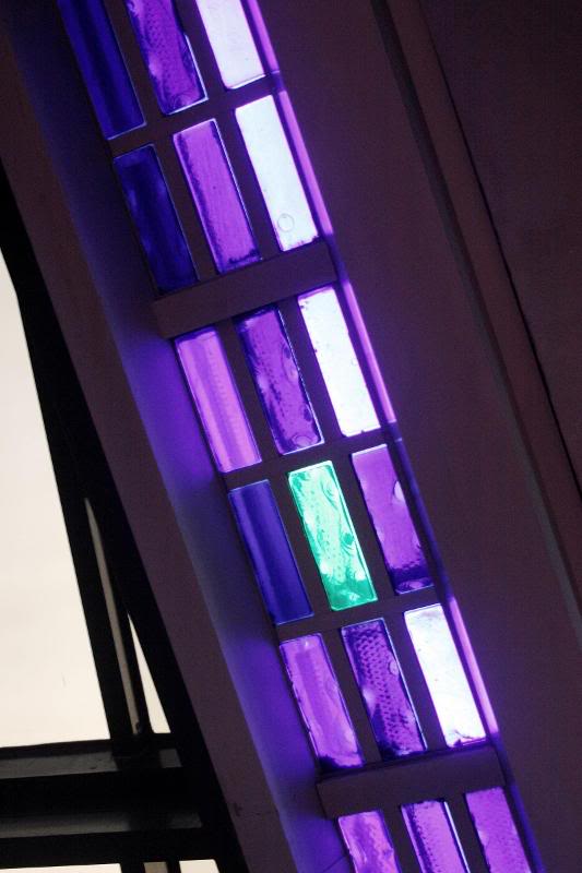 Stained glass everywhere decorates the US Air Force Aca...