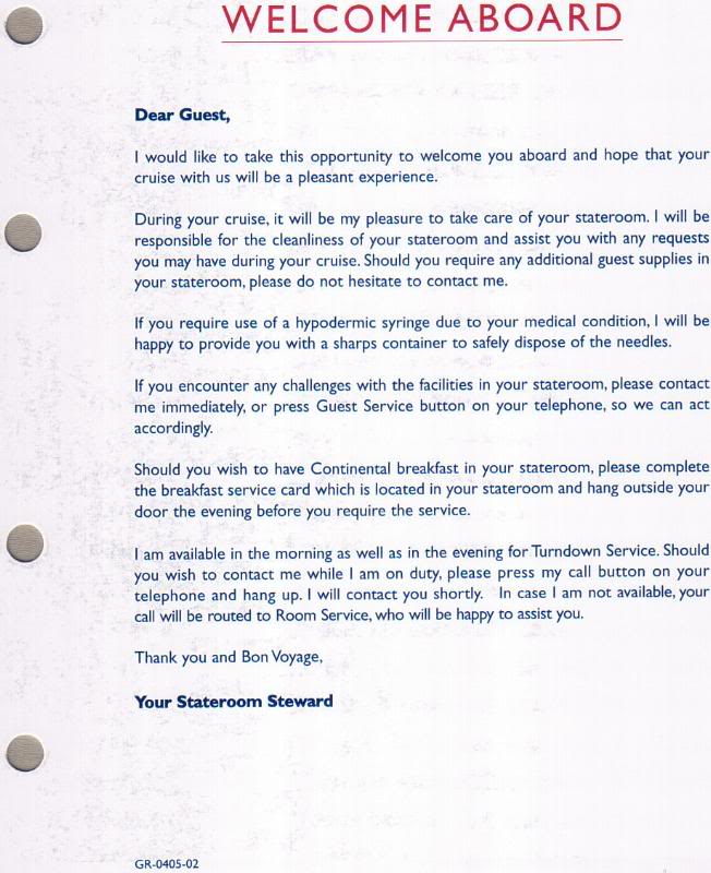 Page 2 Welcome Aboard