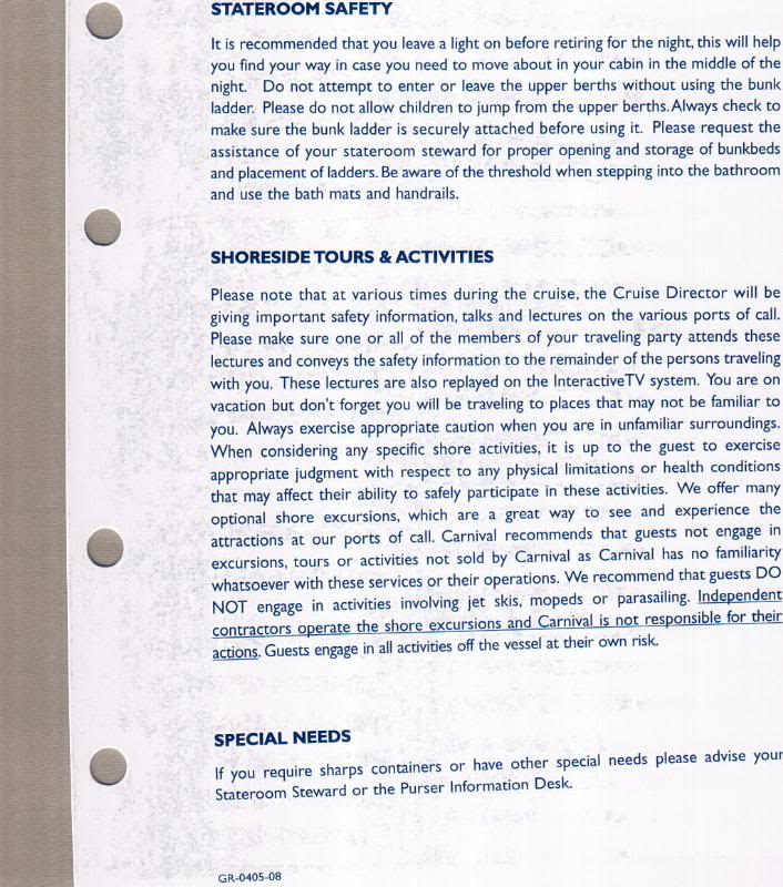 Page 8 Important Safety Information