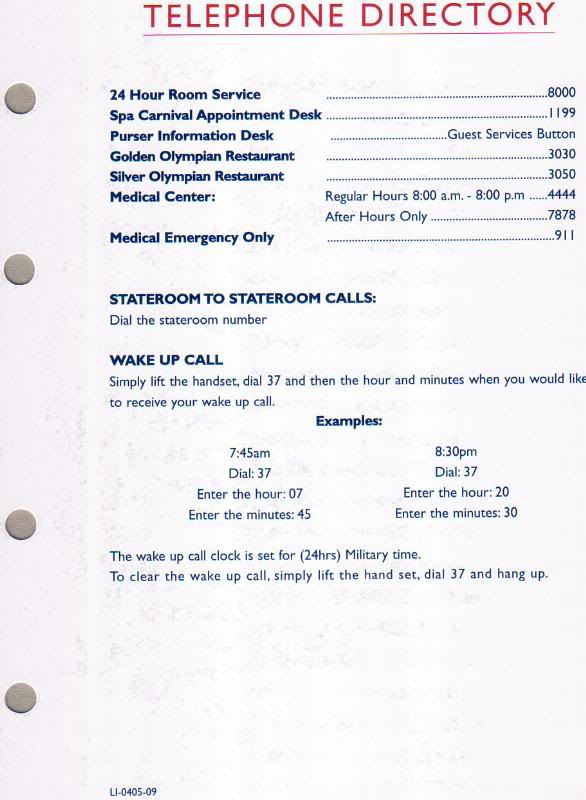 Page 9 Telephone Directory