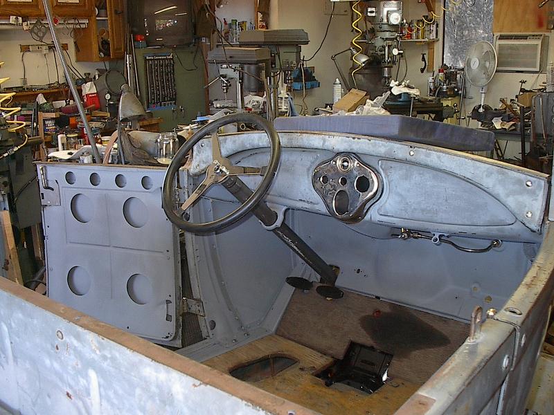 Dash and interior of cab