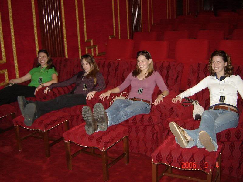 Steph is sitting in the President's Chair!!!