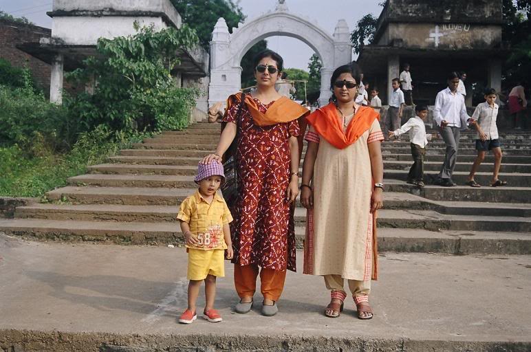 in front of temple of huma