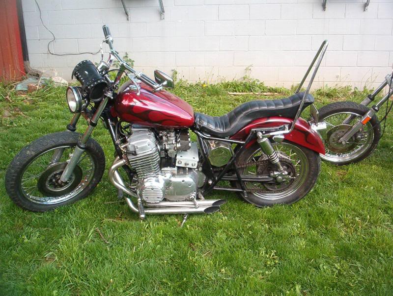 lower seat rails, new paint, new pipes some risers and ...