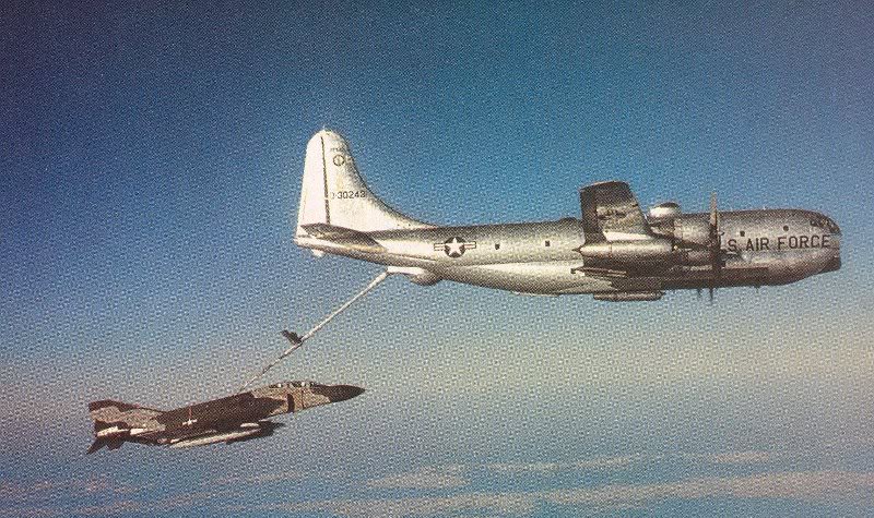 Dallas Air Guard KC-97L (243) refueling F-4 over Bitbur...