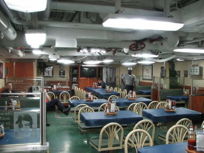 The messdecks, aft looking forward