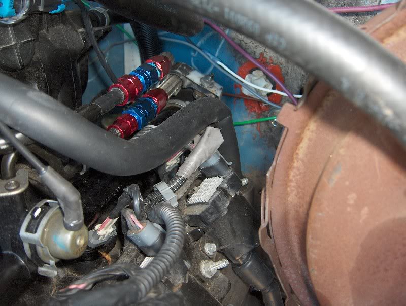 fuel rail AN fittings