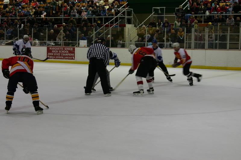 Me taking a faceoff