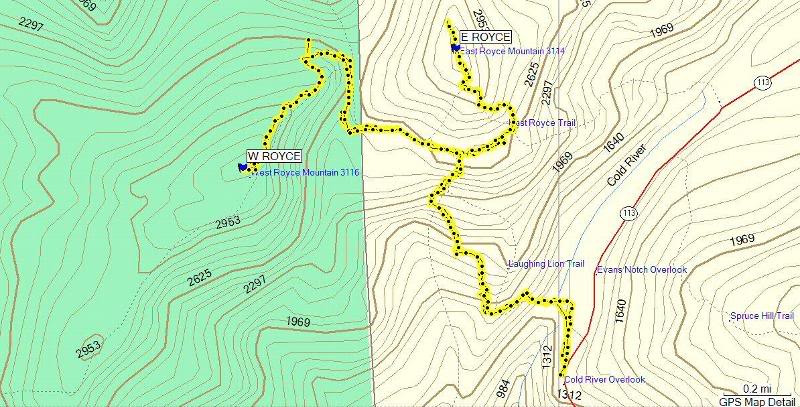East and West Royce Mountains