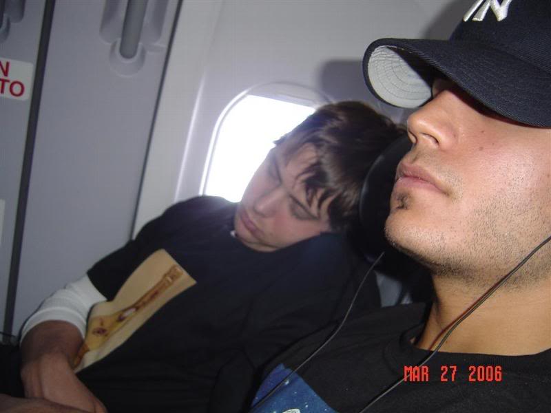 Passed out on plane heading down