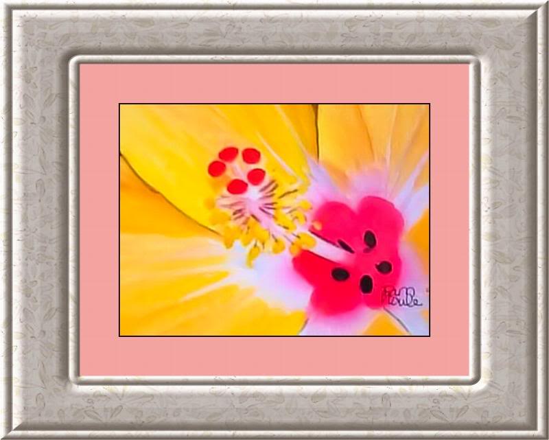 Hibiscus Watercolor Painting by Pam Houle