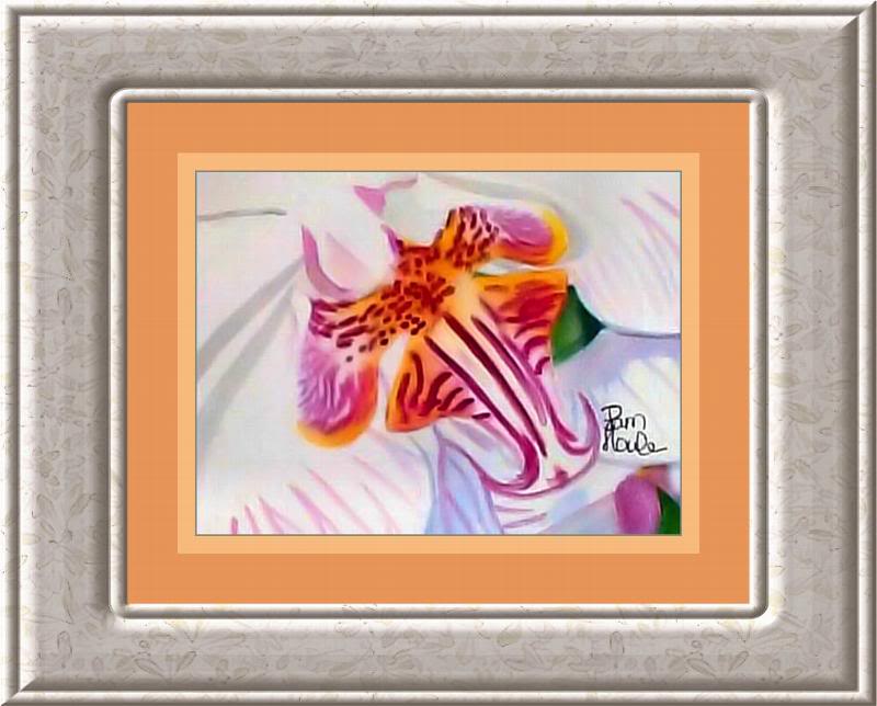 Orchid Watercolor Painting by Pam Houle