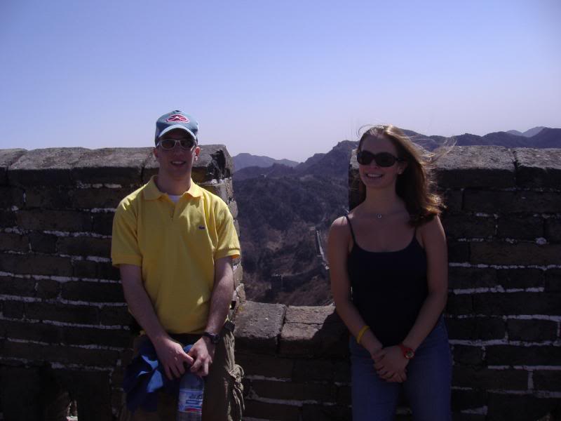 Taking a break from power-hiking... look at the Wall in ...