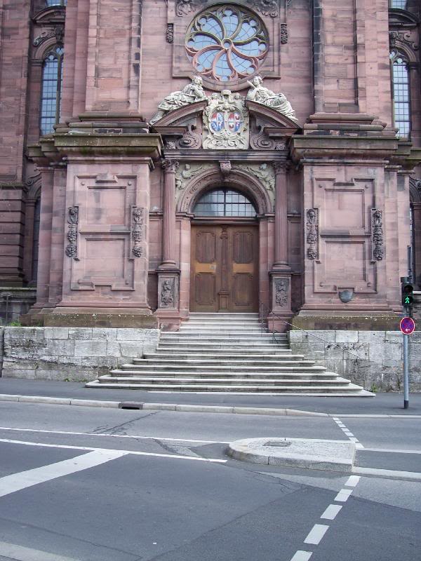 The entrance to the church.
