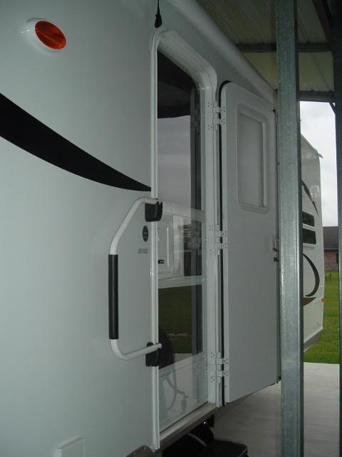 Plexiglas over screen door