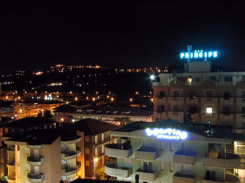 night shot from Hotel Sporting - Alba Adriatica