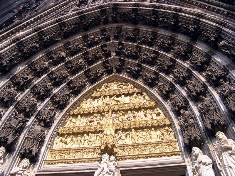 Dom Cathedral Exterior Portal Incredible Detail