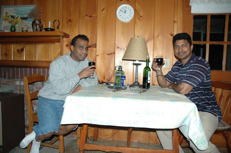 With Sudhakar: Joe's cabin in Eastham (May 05). We did ...