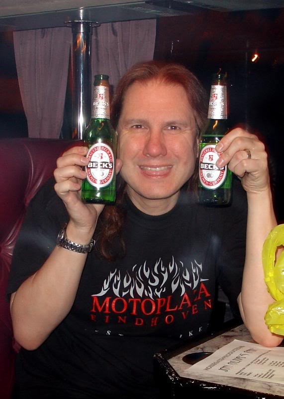 SPOCK ENJOYING THE STASHED BECKS