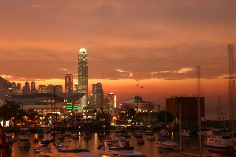 Sunset in Hong Kong