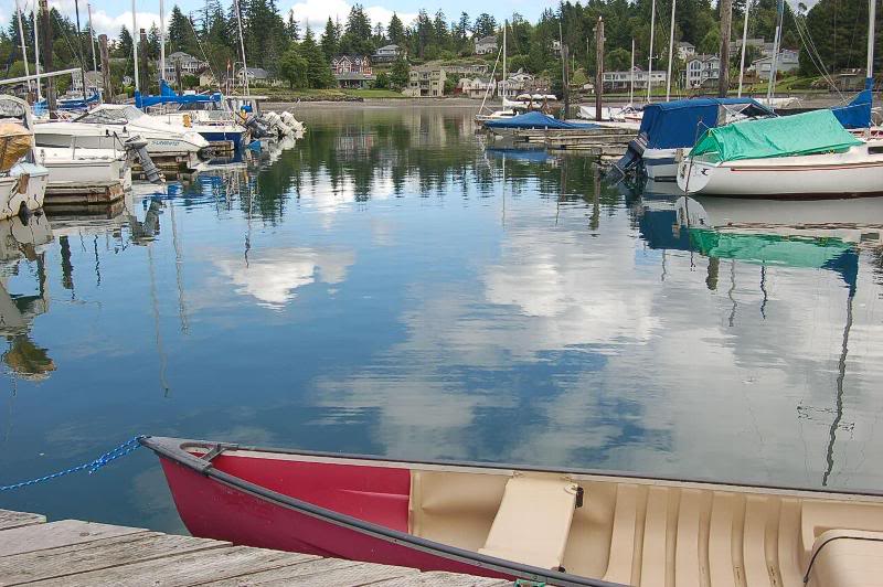 RED CANOE & REFLECTIONS