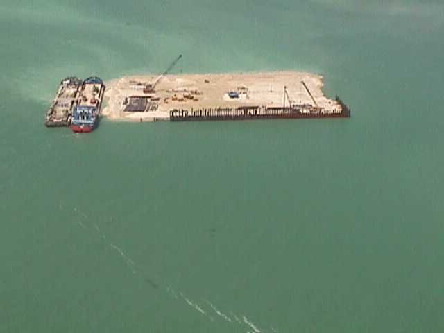 Main A Island Construction. 2001