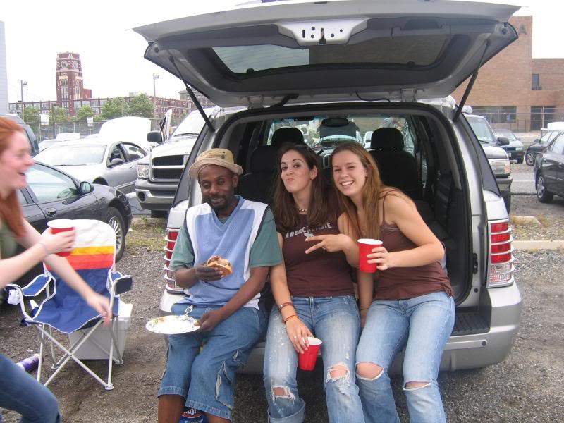 we gave him a beer and a hamburger for 2 dollars off a ...