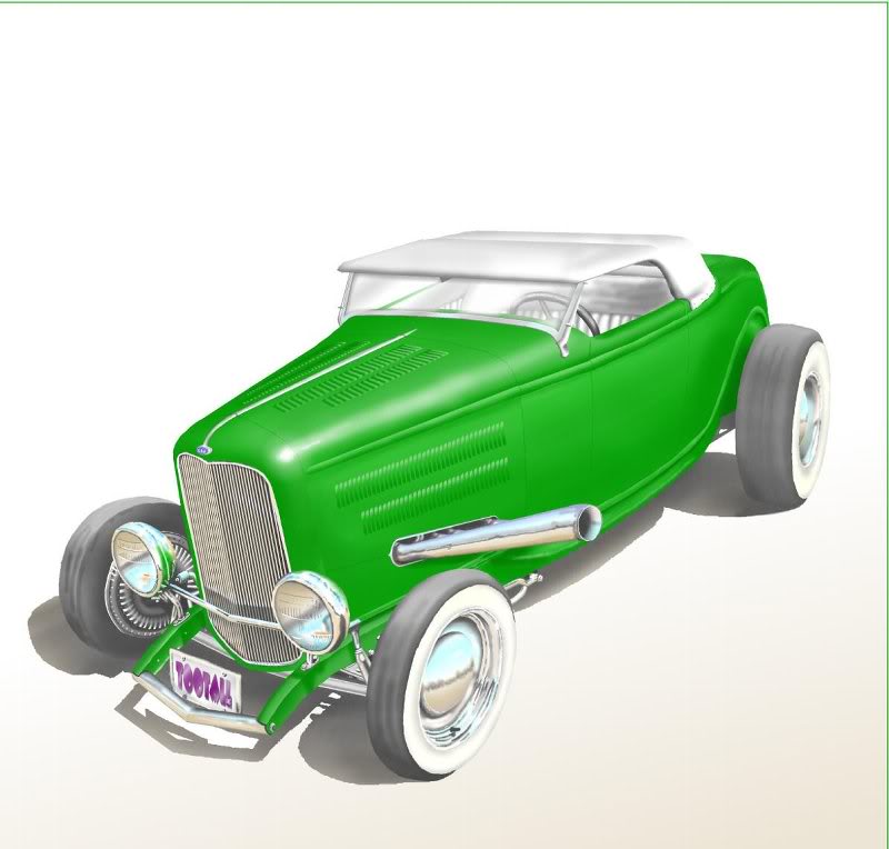 1932 Ford roadster an artists impression